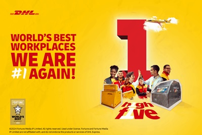 DHL Express in first place among the World’s Best Workplaces™